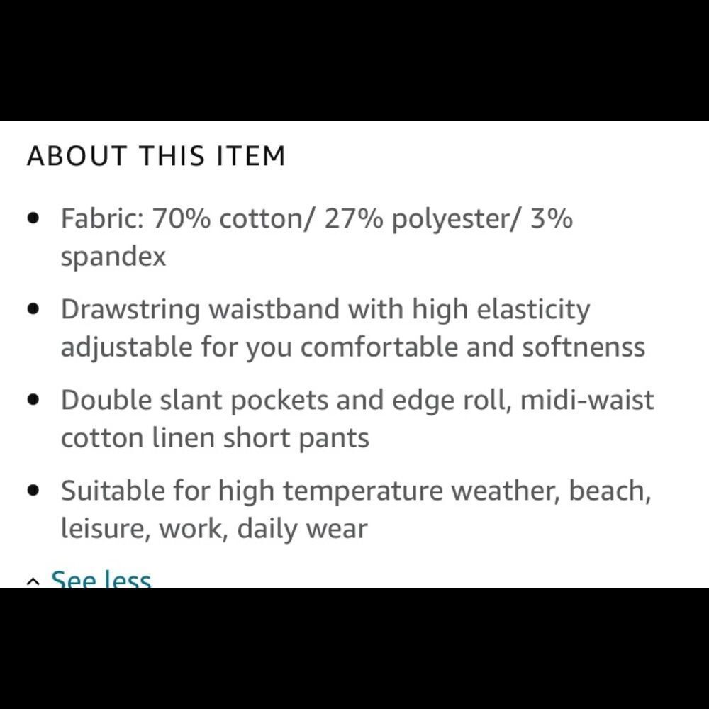 Linen Style Shorts - Picture 4 of 5